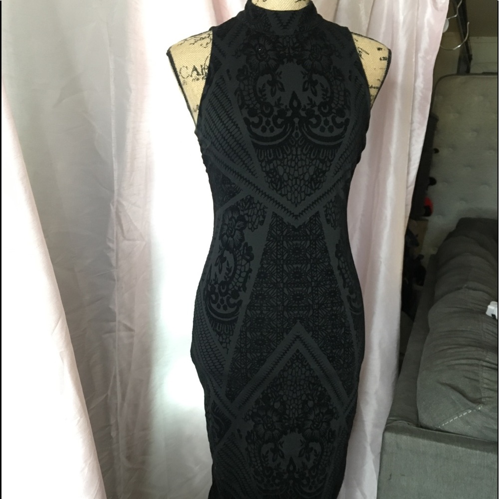 Velvet dresses black turtle neck